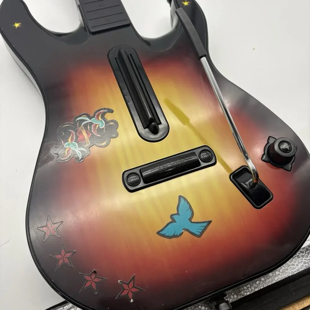 Guitar Hero PS3 Sunburst Wireless Guitar 95451.805 Red Octane no dongle Tested